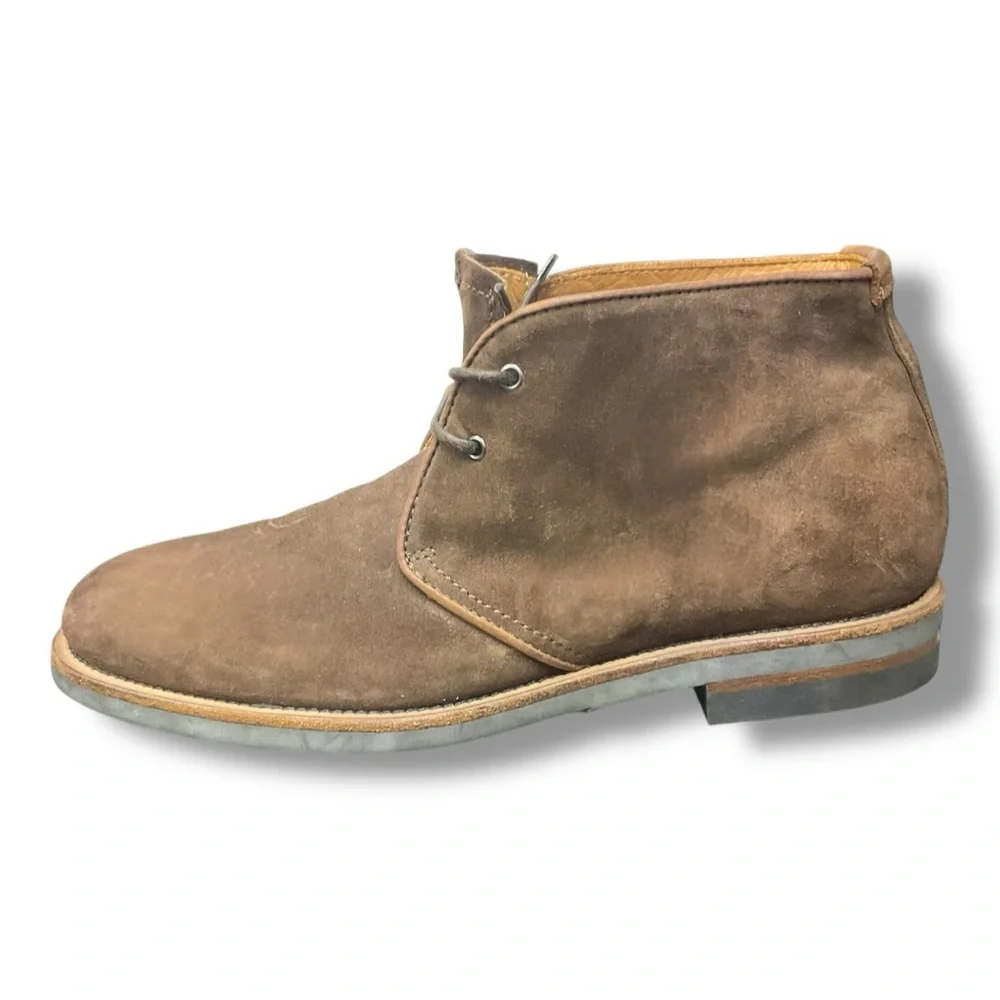 Aquatalia Carlos Brown Suede Chukka‎ Boots Mens 9 Weatherproof Made in Italy
